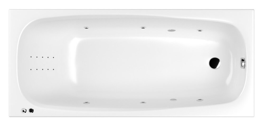 Изображение товара Ванна гидромассажная Whitecross Layla Slim 170 x 75 см, LINE NANO, хром, белый, 0122.170075.100.LINENANO.CR Изображение товара Ванна гидромассажная Whitecross Layla Slim 170 x 75 см, LINE NANO, хром, белый, 0122.170075.100.LINENANO.CR