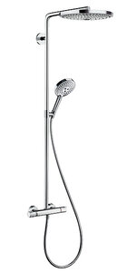 Изображение товара Душевая система Hansgrohe Raindance Select S, 27133000, Showerpipe 300 2Jet термостатическая, хром