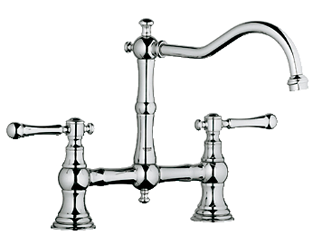 Изображение товара Смеситель GROHE Bridgeford для кухонной мойки с поворотным изливом Изображение товара Смеситель GROHE Bridgeford для кухонной мойки с поворотным изливом