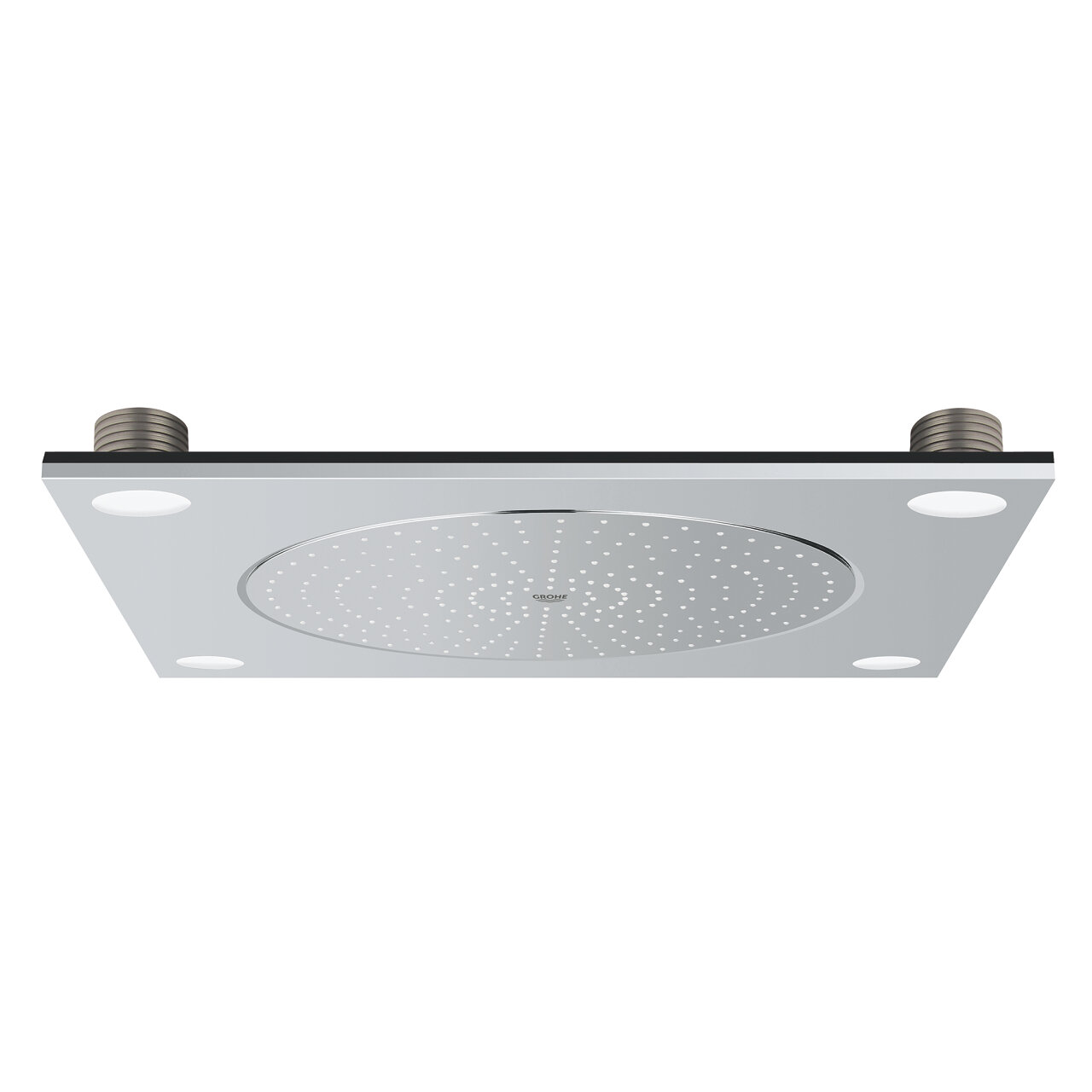 Изображение товара Верхний душ Grohe Rainshower F-digital Deluxe 27865000, 508 x 508 x 59 мм, 1 режим струи Изображение товара Верхний душ Grohe Rainshower F-digital Deluxe 27865000, 508 x 508 x 59 мм, 1 режим струи