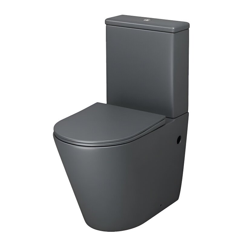 Изображение товара Унитаз-компакт Grossman Color безободковый с микролифтом серый матовый