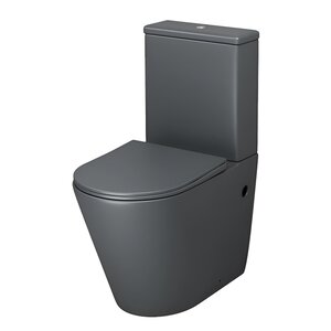 Изображение товара Унитаз-компакт Grossman Color GR-4480GMS, безободковый, с крышкой-сиденьем микролифт, серый матовый