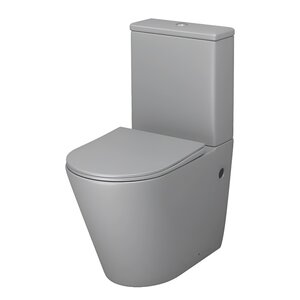 Изображение товара Унитаз-компакт Grossman Color GR-4480GLMS, безободковый, с крышкой-сиденьем микролифт, светло-серый матовый