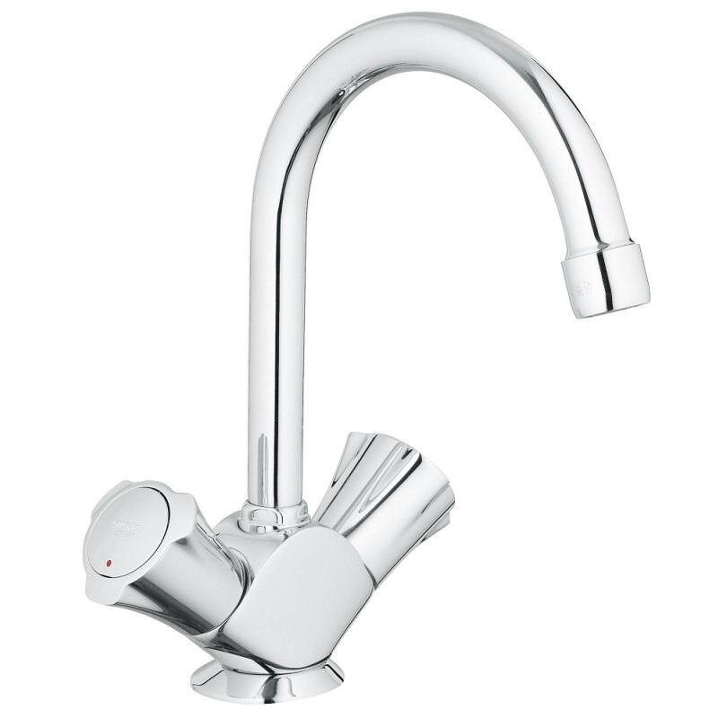 Изображение товара Смеситель для раковины Grohe Costa L, хром, двухвентильный, поворотный излив