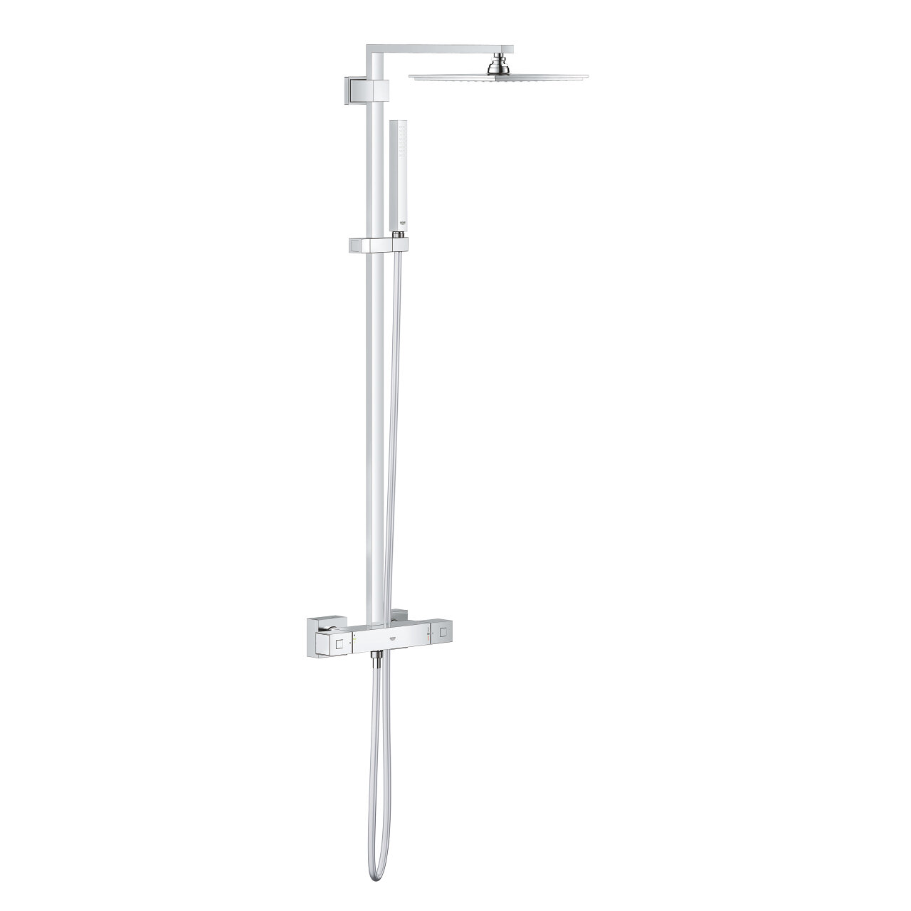 Изображение товара Душевая система Grohe Euphoria Cub с термостатом и верхней лейкой 230х230 мм Изображение товара Душевая система Grohe Euphoria Cub с термостатом и верхней лейкой 230х230 мм