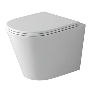 Изображение товара Подвесной унитаз Grossman Торнадо GR-4478SQ, безободковый, крышка тонкая микролифт, белый