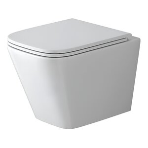 Изображение товара Подвесной унитаз Grossman Торнадо, безободковый, смыв Торнадо, крышка тонкая микролифт, белый, GR-4479SQ