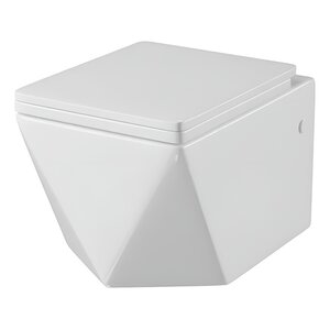 Изображение товара Подвесной унитаз Grossman Cristal GR-4481, безободковый, крышка толстая микролифт, белый