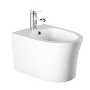 Изображение товара Подвесное биде Aquatek Ника AQ1009-00 из фарфора белое для ванной комнаты