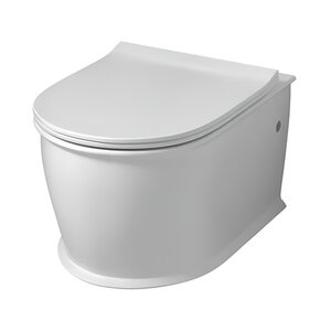 Изображение товара Подвесной унитаз Grossman Retro GR-4482MS, безободковый, крышка тонкая микролифт, белый матовый