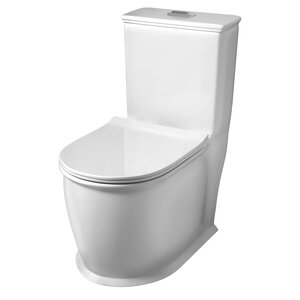 Изображение товара Унитаз-компакт Grossman Retro GR-4492S, безободковый, с крышкой-сиденьем микролифт, белый