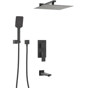Изображение товара Душевая система WasserKRAFT Abens 2000, цвет черный Soft-touch, A172071