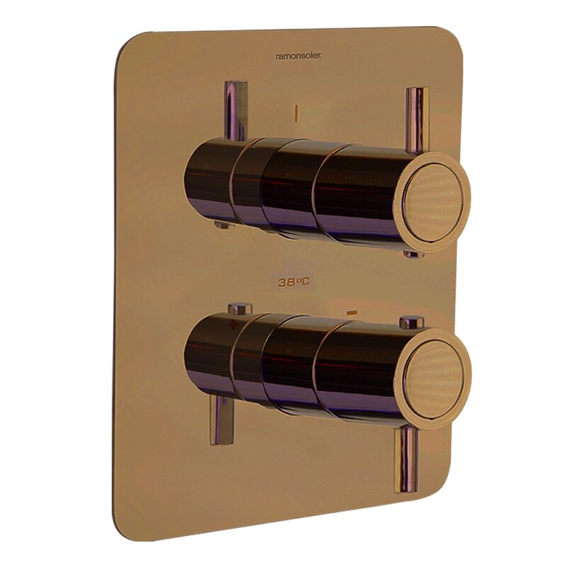 Изображение товара Смеситель для душа Ramonsoler Odisea 392421SCUC с PVD покрытием и защитой Hot Block