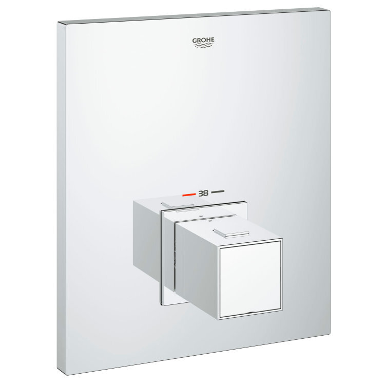 Изображение товара Термостат центральный для душа Grohe Grohtherm Cube, 19961000, внешняя часть, хром Изображение товара Термостат центральный для душа Grohe Grohtherm Cube, 19961000, внешняя часть, хром