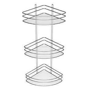 Изображение товара Полка Grampus, угловая, 3 яруса, цвет хром, GR-820-3