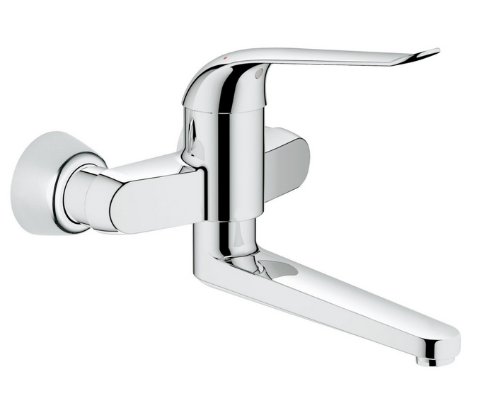 Изображение товара Смеситель для раковины Grohe Euroeco Speсial 32772000 хром настенный однорычажный