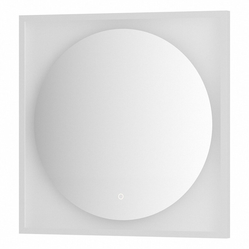 Изображение товара Зеркало Defesto Eclipse 70 х 70 см, с LED-подсветкой, с сенсорным выключателем, нейтральный белый свет, рама белая, DF 2227S Изображение товара Зеркало Defesto Eclipse 70 х 70 см, с LED-подсветкой, с сенсорным выключателем, нейтральный белый свет, рама белая, DF 2227S