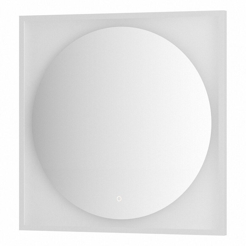 Изображение товара Зеркало Defesto DF 2228S с LED-подсветкой 80х80 см, сенсорный выключатель, белая рама Изображение товара Зеркало Defesto DF 2228S с LED-подсветкой 80х80 см, сенсорный выключатель, белая рама