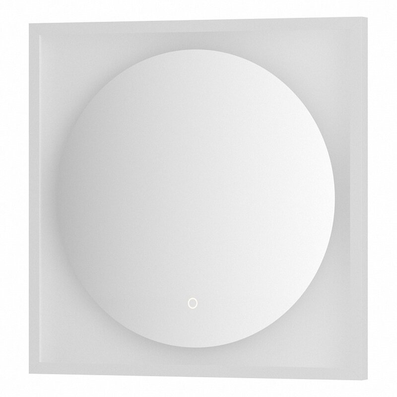 Изображение товара Зеркало Defesto Eclipse 60 х 60 см, с LED-подсветкой, с сенсорным выключателем, теплый белый свет, рама белая, DF 2236S Изображение товара Зеркало Defesto Eclipse 60 х 60 см, с LED-подсветкой, с сенсорным выключателем, теплый белый свет, рама белая, DF 2236S