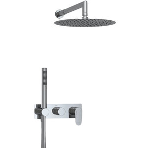 Изображение товара Душевая система WasserKRAFT Dinkel 5800 с хромоникелевым покрытием и насадкой 300 мм
