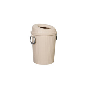 Изображение товара Ведро для мусора с крышкой Grampus 8,5 л, напольное, цвет бежевый, GR-8387