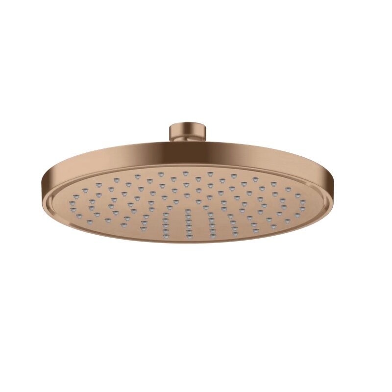 Изображение товара Верхний душ Axor ShowerSolutions 35388310, 22 см, EcoSmart +, 1 режим струи, с шарнирным соединением, цвет шлифованное красное золото