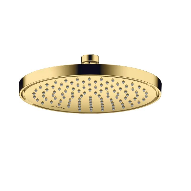 Изображение товара Верхний душ Axor ShowerSolutions 35388990, 22 см, EcoSmart +, 1 режим струи, с шарнирным соединением, цвет полированное золото Изображение товара Верхний душ Axor ShowerSolutions 35388990, 22 см, EcoSmart +, 1 режим струи, с шарнирным соединением, цвет полированное золото