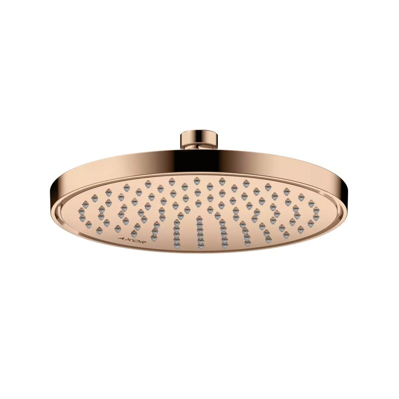 Изображение товара Верхний душ Axor ShowerSolutions 35389300, 24 см, EcoSmart +, 1 режим струи, с шарнирным соединением, цвет полированное красное золото