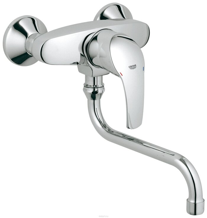 Изображение товара Смеситель для кухонной мойки Grohe Eurosmart 32224001 хром с поворотным изливом