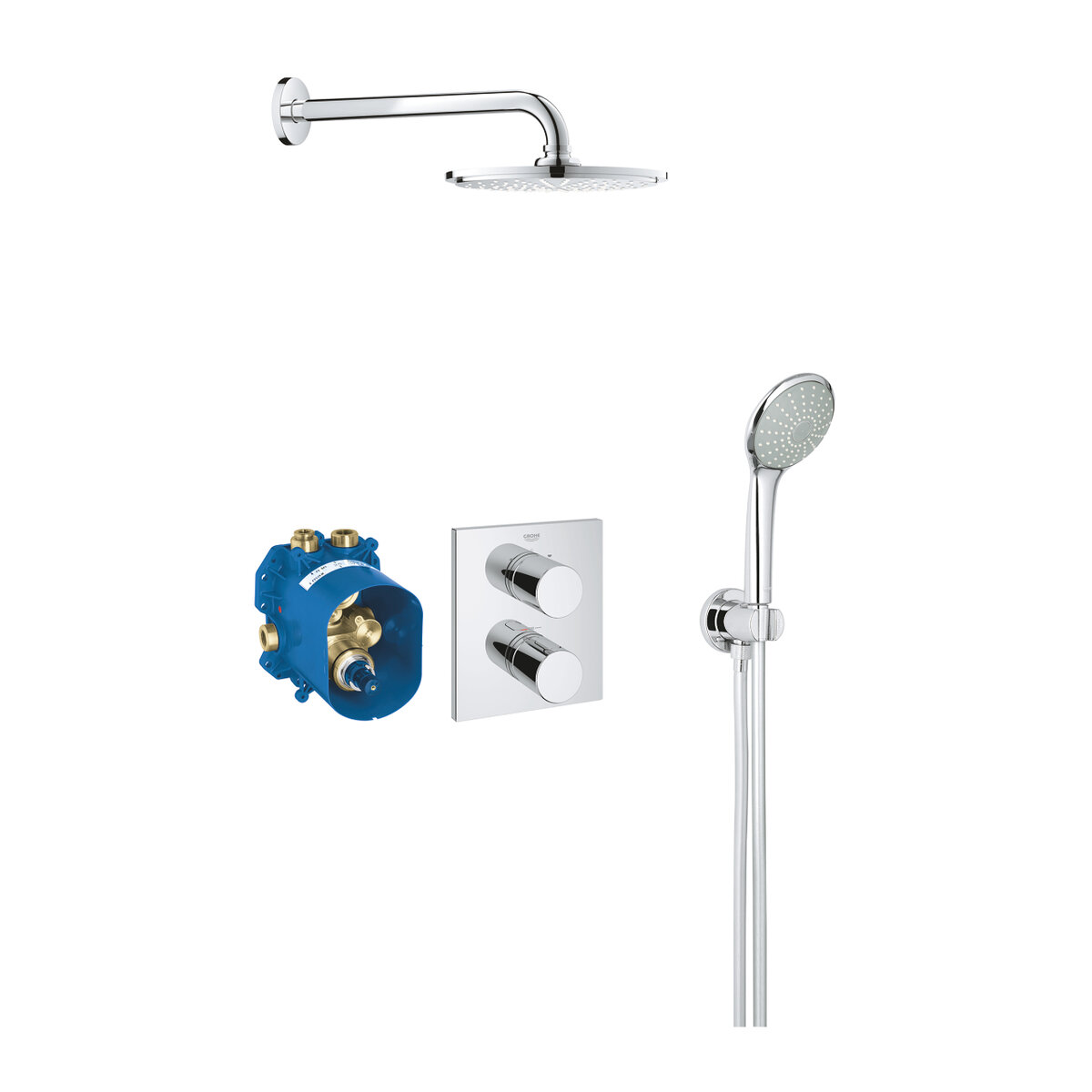 Изображение товара Душевая система Grohe Grohtherm 3000 Cosmopolitan термостатическая хром