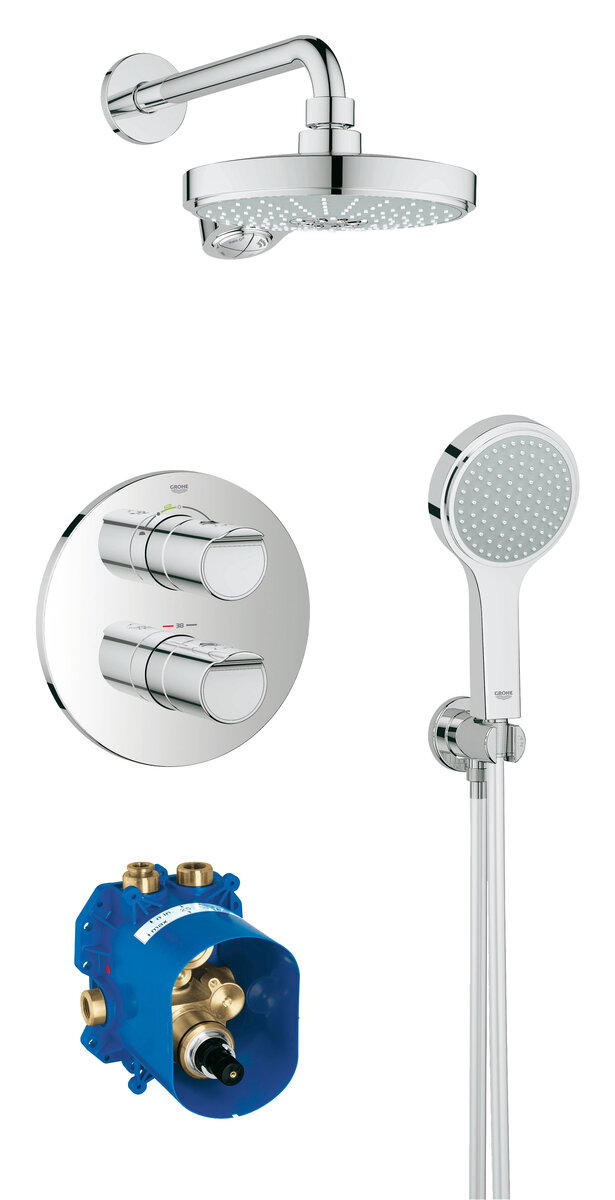 Изображение товара Душевая система Grohe Grohtherm 2000 34283001, термостатическая, хром 