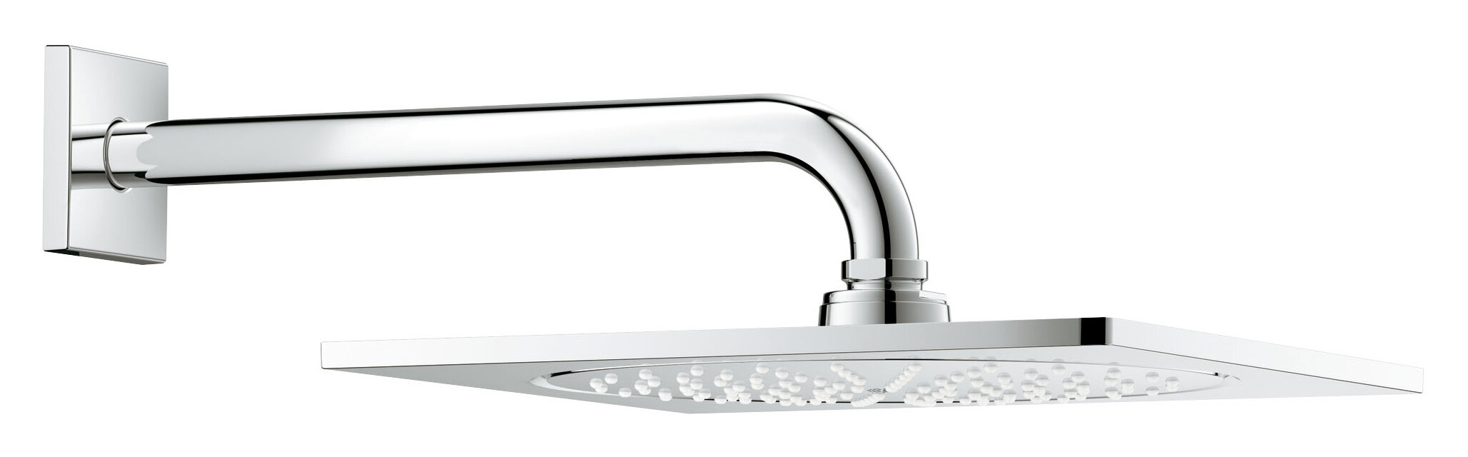 Изображение товара Верхний душ Grohe Rainshower® F-Series 26060000, 25,4х25,4 см, 2 режима струи, с держателем