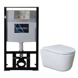 Изображение товара Инсталляция Azario Tornado с безободковым унитазом Creo Ceramique LYon 2.0 и сиденьем микролифт