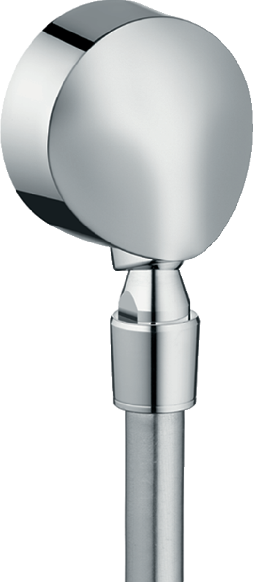 Изображение товара Шланговое соединение Hansgrohe FixFit E хром для душа, монтаж на стену