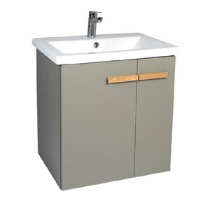 Изображение товара Тумба под раковину Viant Мюнхен 70 см, подвесная, цвет хаки, VMUN70COH-T2STP