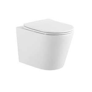 Изображение товара Унитаз подвесной Aquatek Вега AQ1905-MW, безободковый, сиденье микролифт, белый матовый