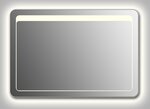 Зеркало Wenz Design QR-unix-TOP-contour-H скругленное / с контурной подсветкой - фото 1