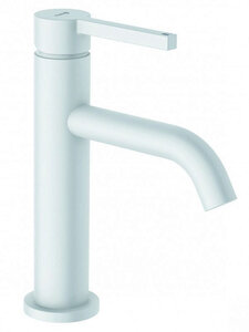 Изображение товара Смеситель для раковины Kludi Bozz 202885315 с донным клапаном белый матовый