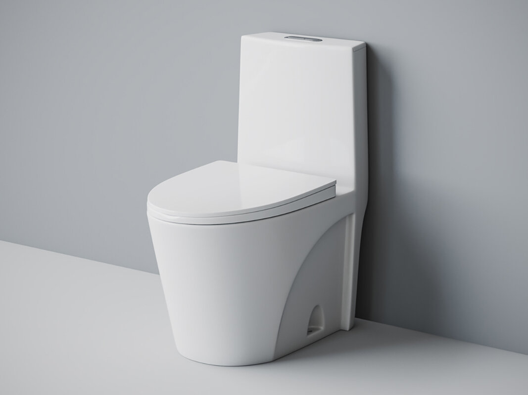 Изображение товара Напольный унитаз моноблок Laguraty 2100A с двойным смывом и микролифтом