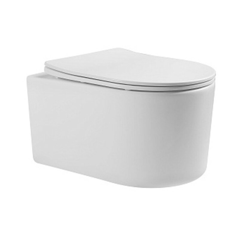 Изображение товара Подвесной унитаз Aquatek Мия безободковый с микролифтом белого цвета