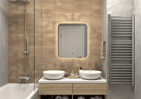 Изображение товара Зеркало Континент Burzhe LED 60 см с холодной подсветкой