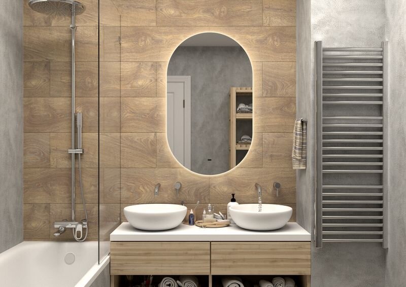 Изображение товара Зеркало Continent Fleur LED 65 см с бесконтактным сенсором и подсветкой