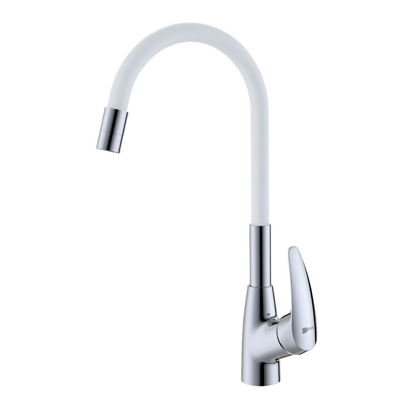 Изображение товара Смеситель Lemark Линара/Linara LM0415C-White для кухонной мойки, с гибким изливом, хром/белый Изображение товара Смеситель Lemark Линара/Linara LM0415C-White для кухонной мойки, с гибким изливом, хром/белый