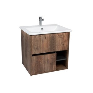 Изображение товара Тумба под раковину Viant Люксембург 60 см, подвесная, цвет кейптаун, VLUX60ELD-T2YP