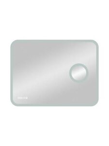 Изображение товара Зеркало Континент Bliss Led 80 см, с подсветкой, часы, встроенное увеличительное зеркало 3x, ЗЛП403