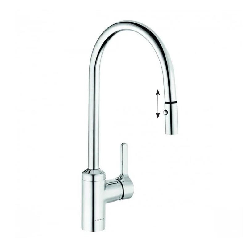 Изображение товара Смеситель кухонный Kludi Bingo Star 428520578 с поворотным изливом, серый