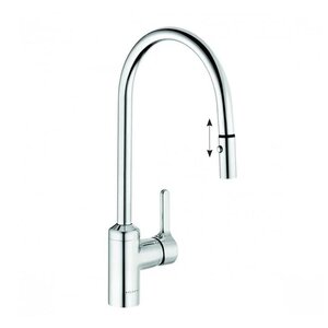 Изображение товара Смеситель кухонный Kludi Bingo Star 428520578 с поворотным изливом, серый