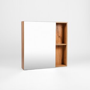 Изображение товара Зеркальный шкаф Viant Бостон VBOS70-ZSH 70 см, цвет дуб вотан