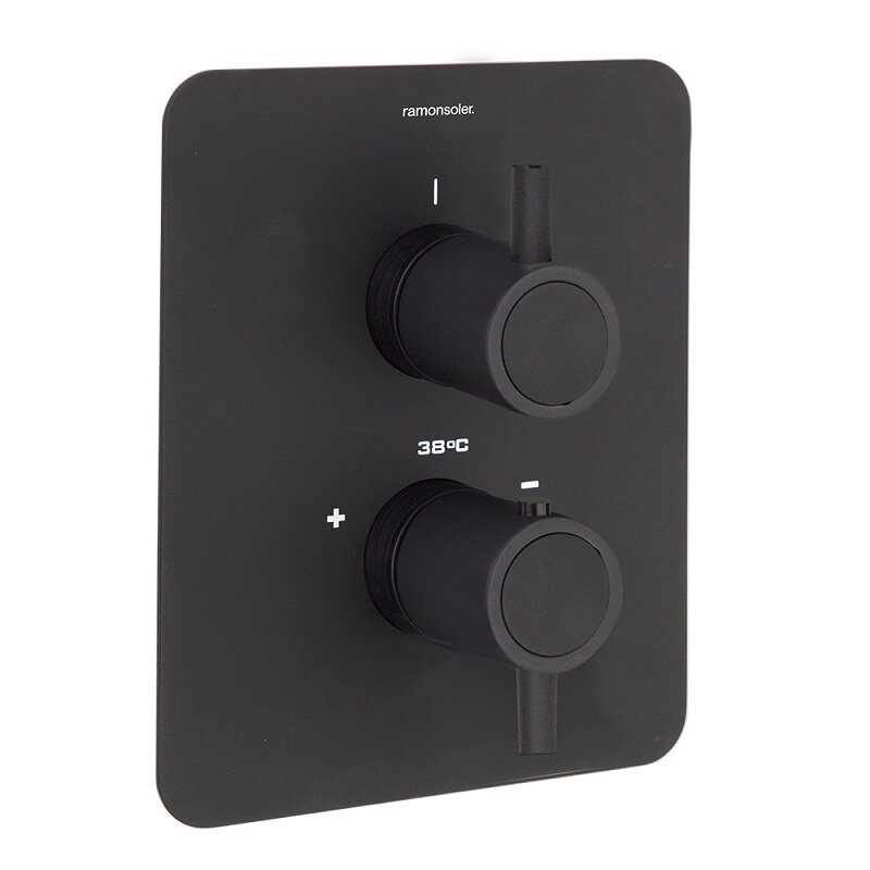 Изображение товара Смеситель Ramonsoler Odisea 392421SNM, на 1 потребителя, термостатический, черный матовый