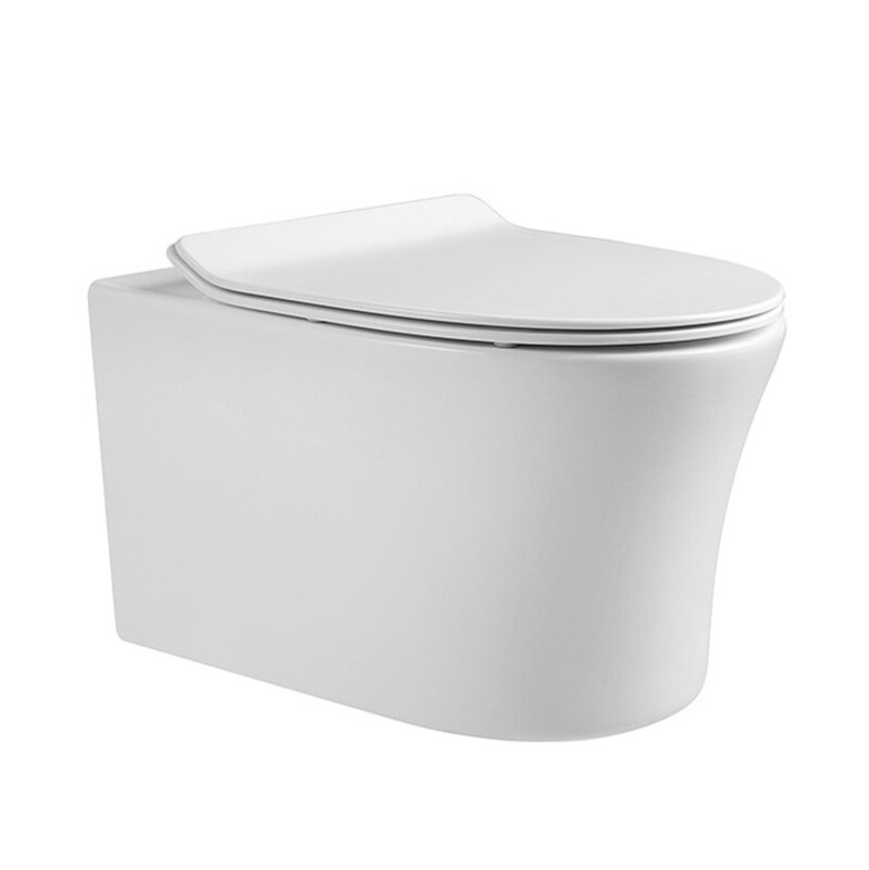 Изображение товара Подвесной унитаз Aquatek Ника AQ2009-00 безободковый с сиденьем микролифт белый